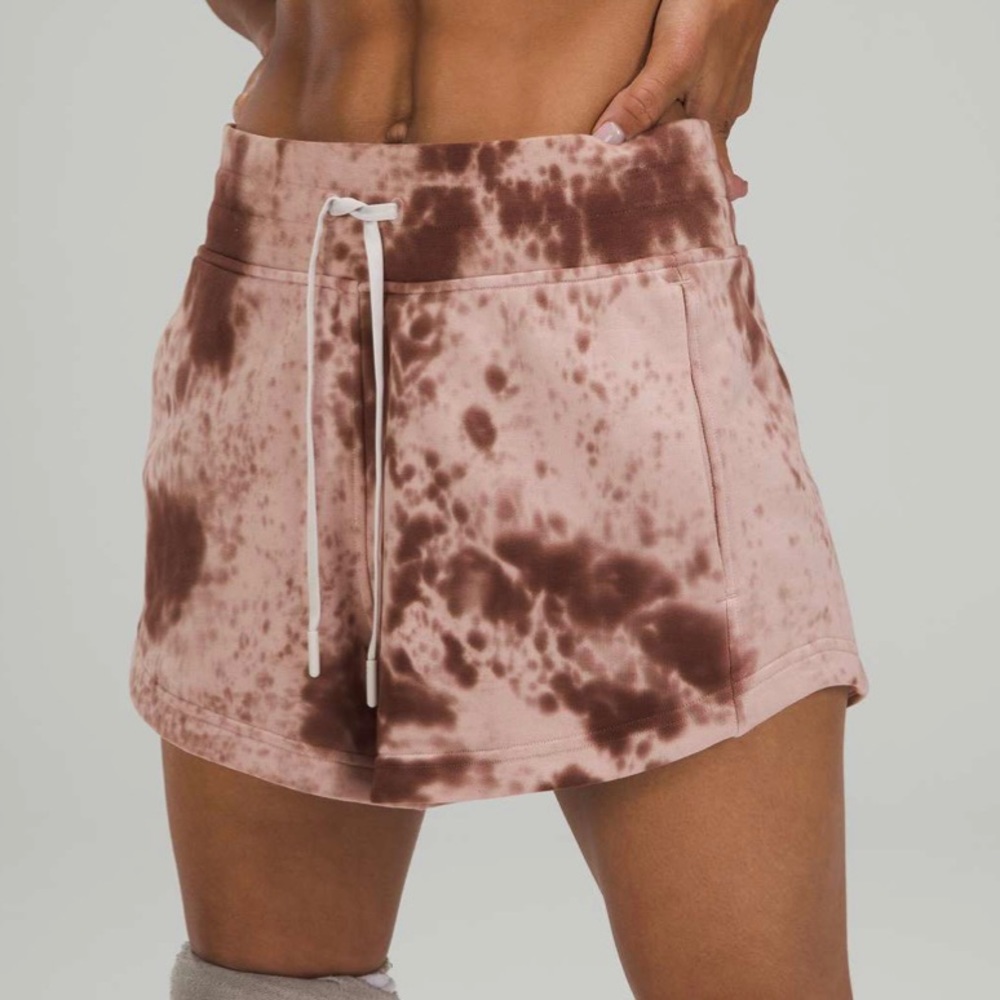 Lululemon Inner Glow Short 3" *Terry Marble Dye Silky French Press Size 8